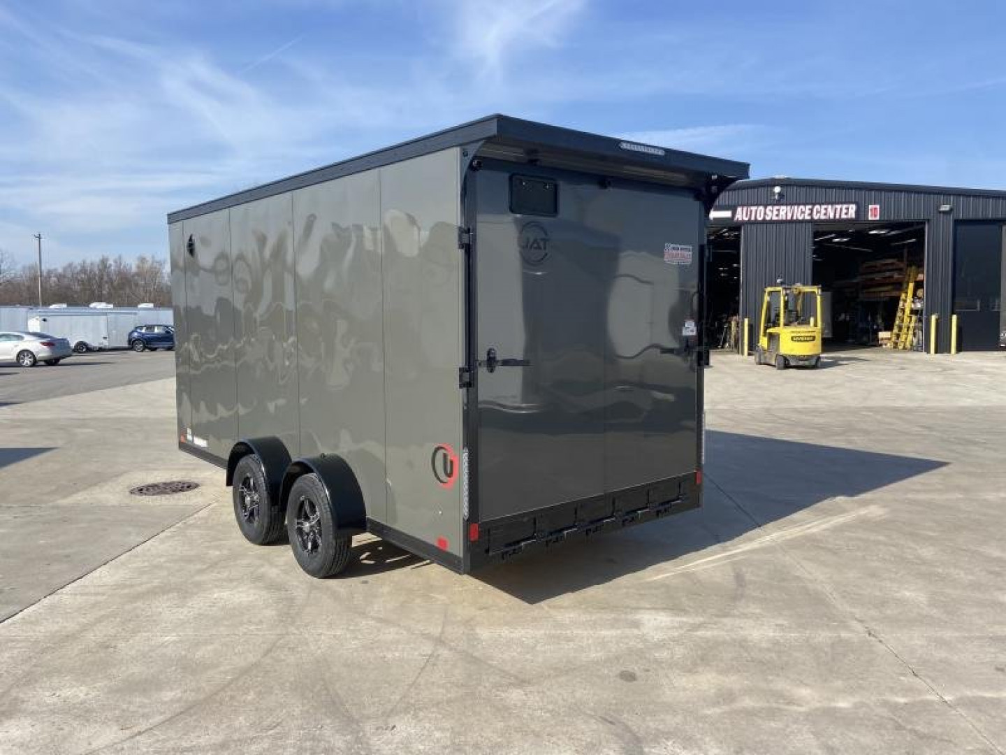 New United UATV 7x16 Enclosed Cargo Trailer w/ V-Nose