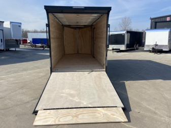 New United UATV 7x16 Enclosed Cargo Trailer w/ V-Nose