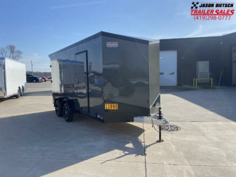 New United UATV 7x16 Enclosed Cargo Trailer w/ V-Nose