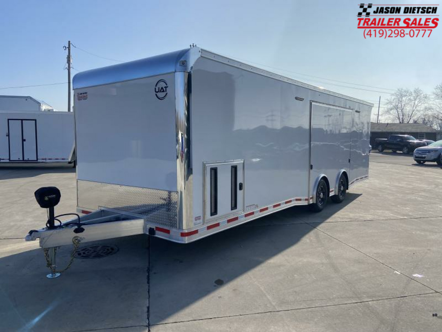 New 28' Aluminum Racing Trailer w/ Side Door - United
