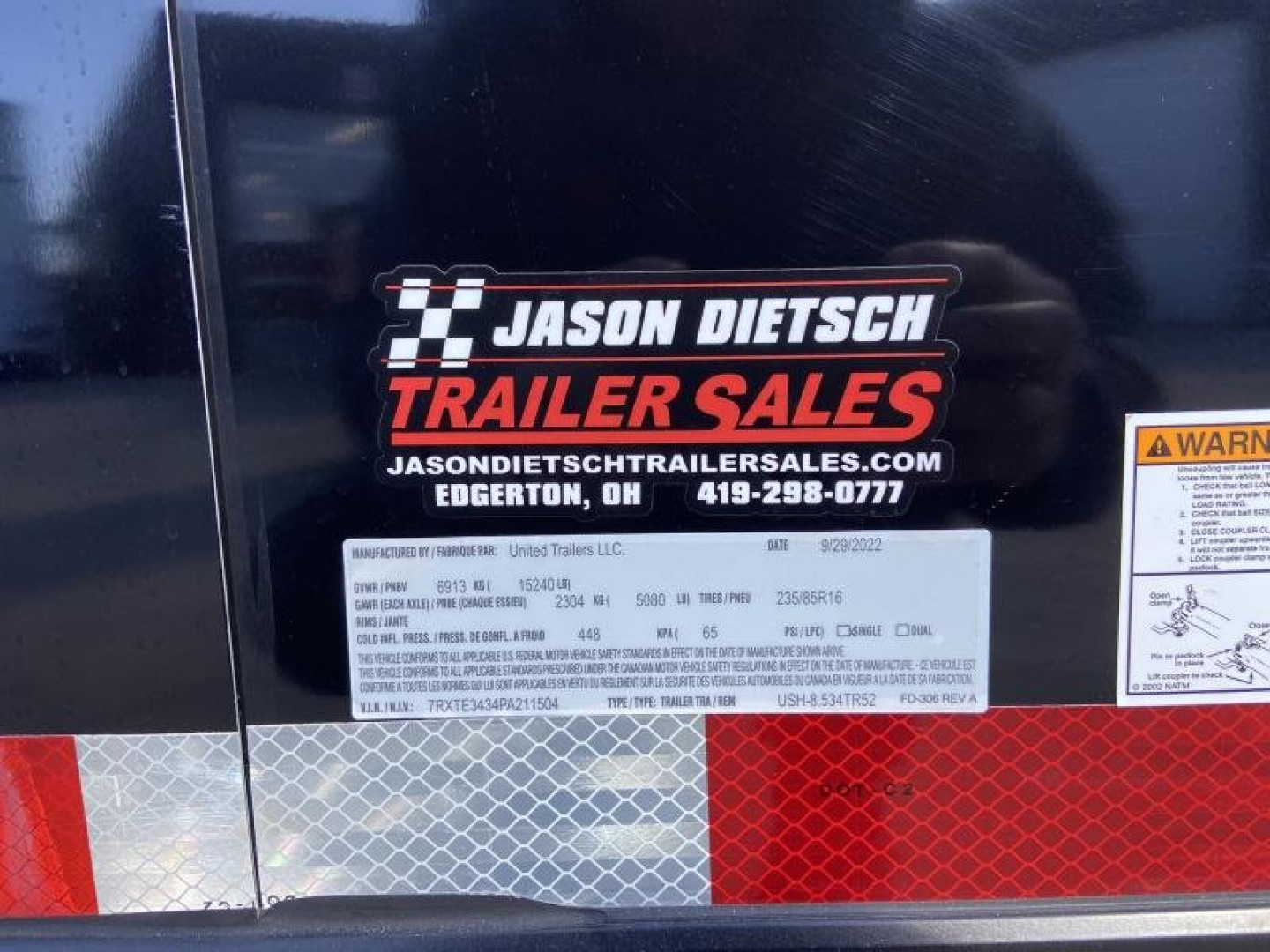 Used United Super Hauler 8.5x34 Racing Trailer