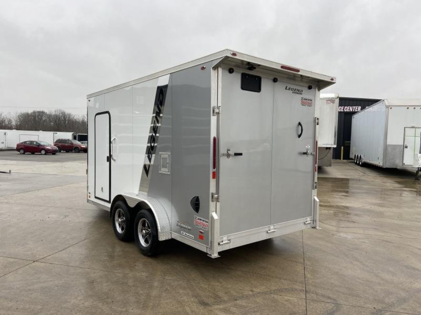 New Legend Explorer 7.5x14+5 V-Nose All Aluminum Snowmobile/All Sport Trailer