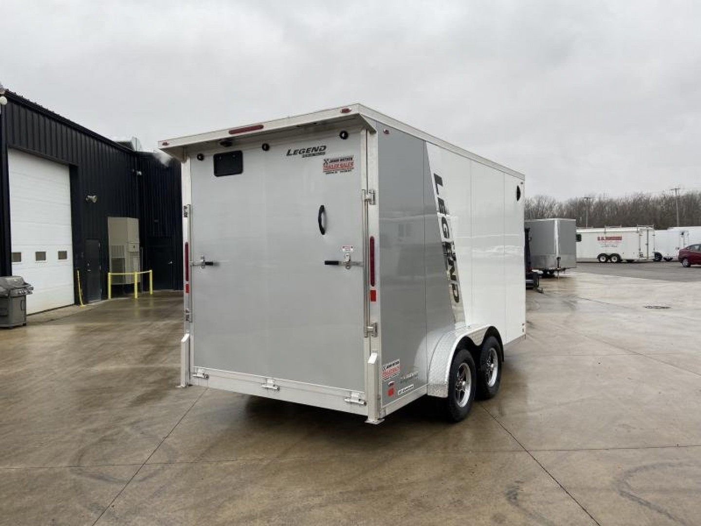 New Legend Explorer 7.5x14+5 V-Nose All Aluminum Snowmobile/All Sport Trailer