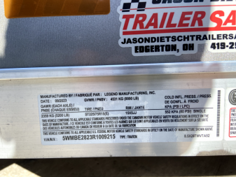 New Legend Trailmaster 8.5x22+6 V-Nose All Aluminum Extra Height Car-Snowmobile/All Sport Trailer
