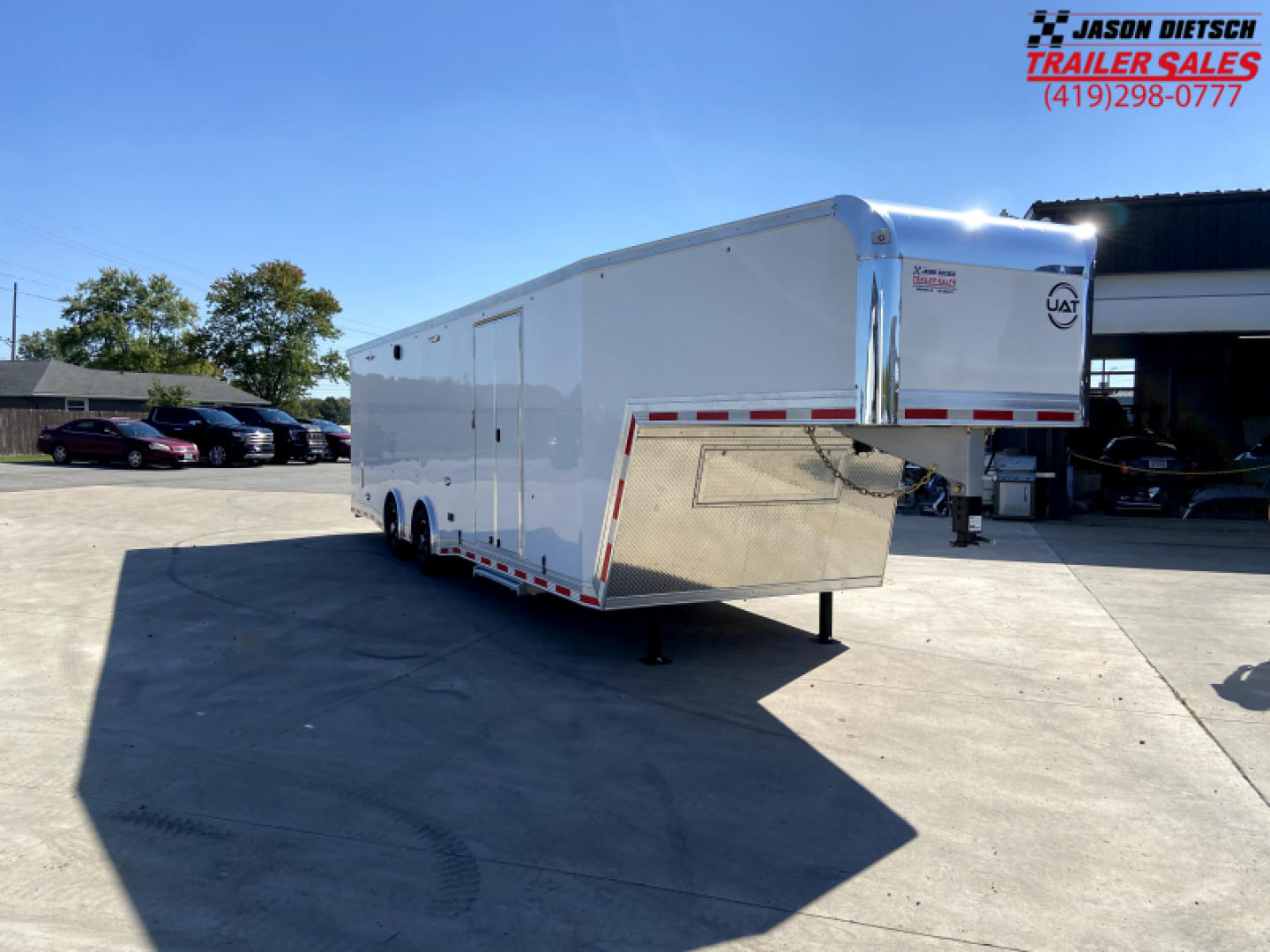 New 36' Aluminum Gooseneck Racing Trailer - United