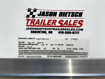 New 36' Aluminum Gooseneck Racing Trailer - United