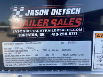 New 32' Stacker Racing Trailer - United Super Hauler