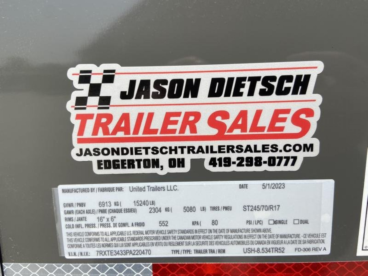 New 34' Car Hauler/Racing Trailer (110V Package & Cabinets) - United Super Hauler