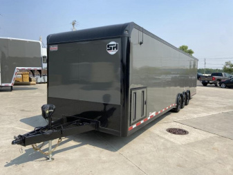 New 34' Car Hauler/Racing Trailer (110V Package & Cabinets) - United Super Hauler