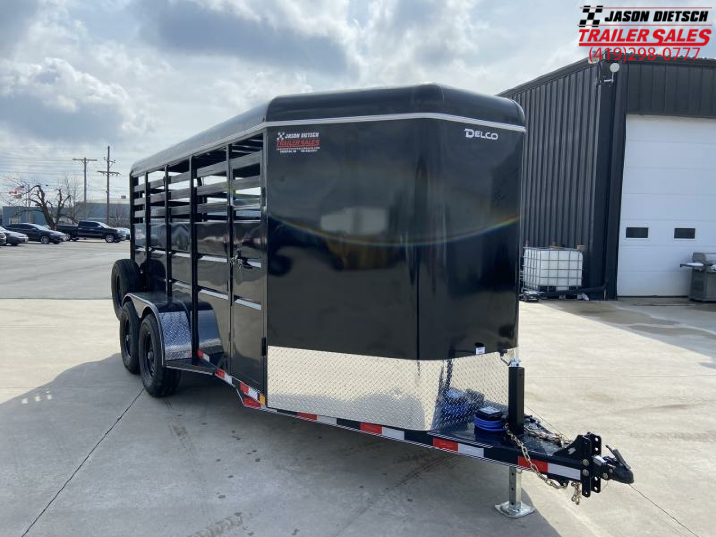 New Delco 6ft 8in X 16ft Livestock Trailer