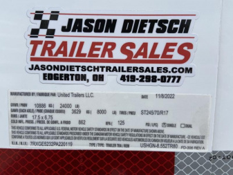 New United Super Hauler Gooseneck 8.5X52 Car/Race Trailer
