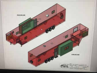 Used 50' Aluminum Jobsite or Bunkhouse Trailer - ATC