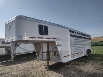 Used 2015 Featherlite Trailers 24' Stock Combo