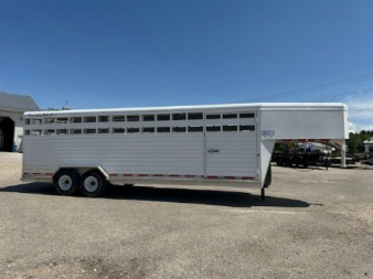 Used 2024 Trails West Hotshot 24' Stock Trailer