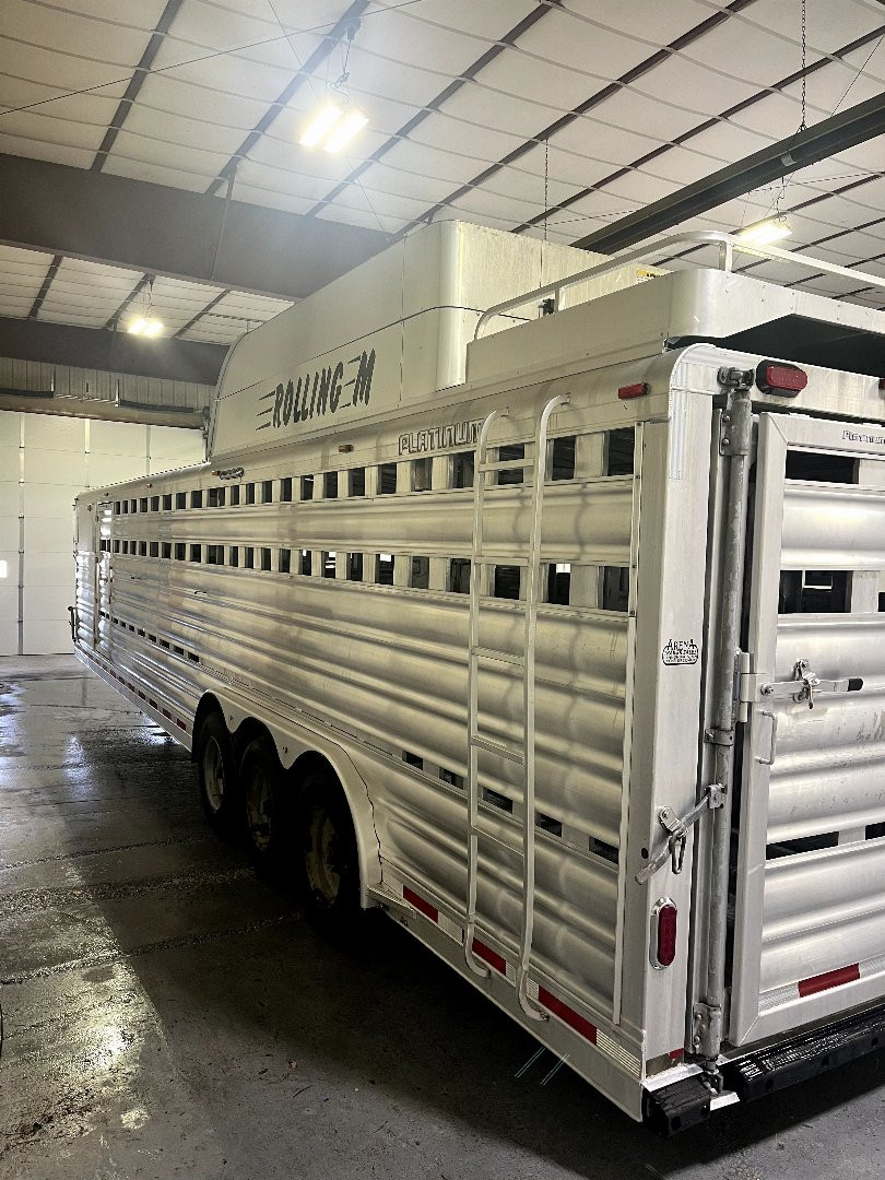 Used 2017 Platinum 8'x 34' Stock Combo Stock / Stock Combo Trailer