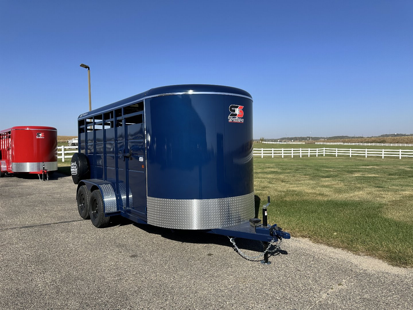 New 2025 S&S Manufacturing 6'x6'6"x16' Stock / Stock Combo Trailer