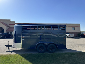 New 2025 S&S Manufacturing 6'x6'6"x16' Stock / Stock Combo Trailer