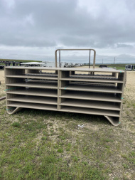 New 2025 Hutchison HW Brand Equine Panel Six Rail 12' - MK Korrals Farm / Ranch