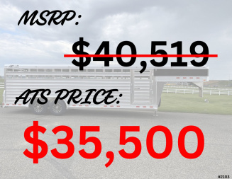 New 2025 4-Star Trailers 7'x24' Stock GN Stock / Stock Combo Trailer