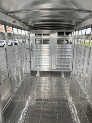 New 2025 4-Star Trailers 7'x24' Stock GN Stock / Stock Combo Trailer