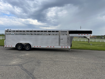 New 2025 4-Star Trailers 7'x24' Stock GN Stock / Stock Combo Trailer