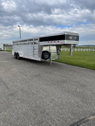 New 2025 4-Star Trailers 7'x24' Stock GN Stock / Stock Combo Trailer