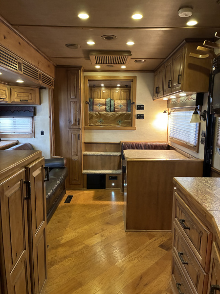 Used 2014 Cimarron Trailers 3H 17' Trail Boss LQ Horse Trailer