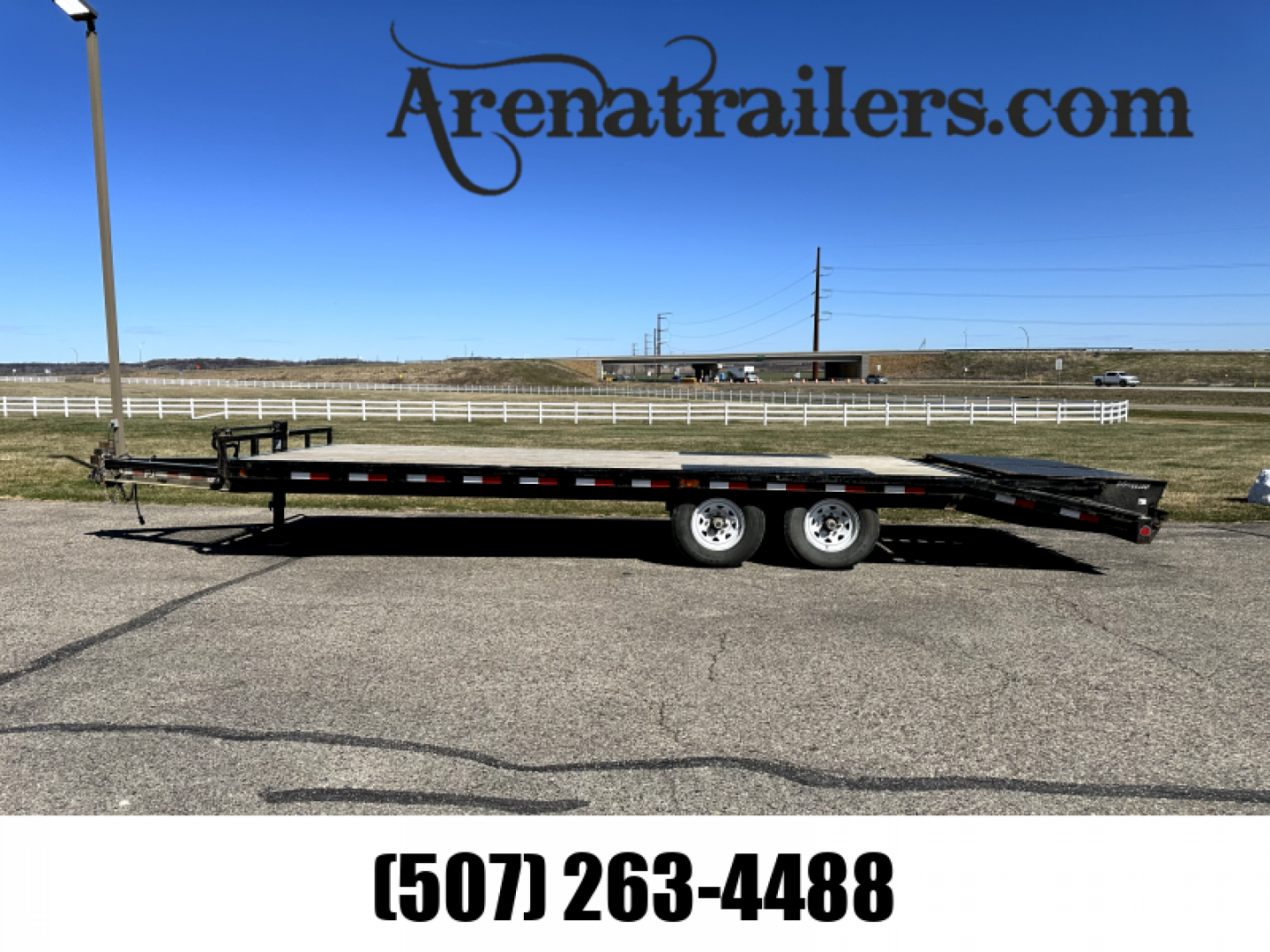 Used 2019 PJ Trailers 24' Flatbed BP Flatbed Trailer