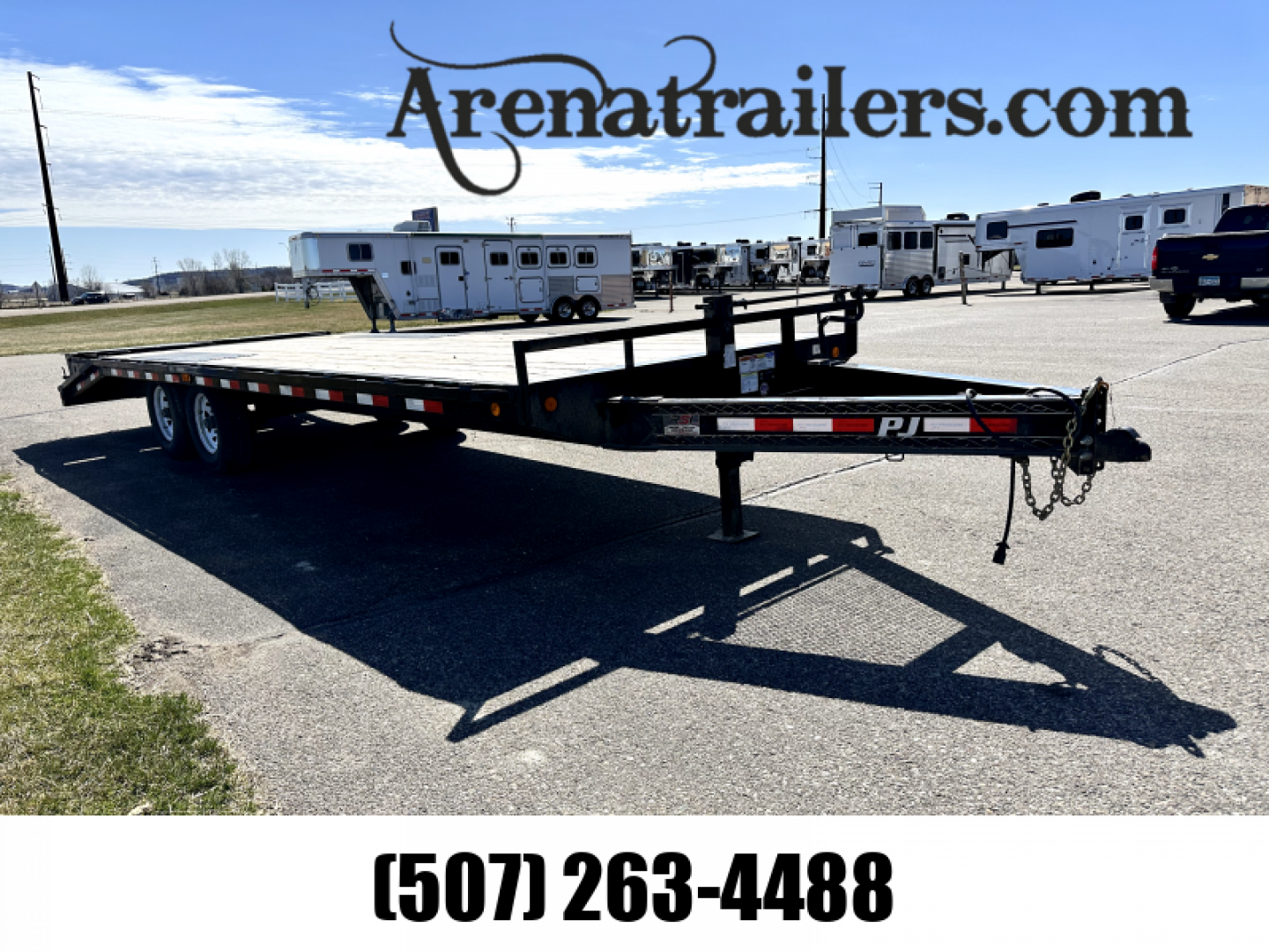 Used 2019 PJ Trailers 24' Flatbed BP Flatbed Trailer