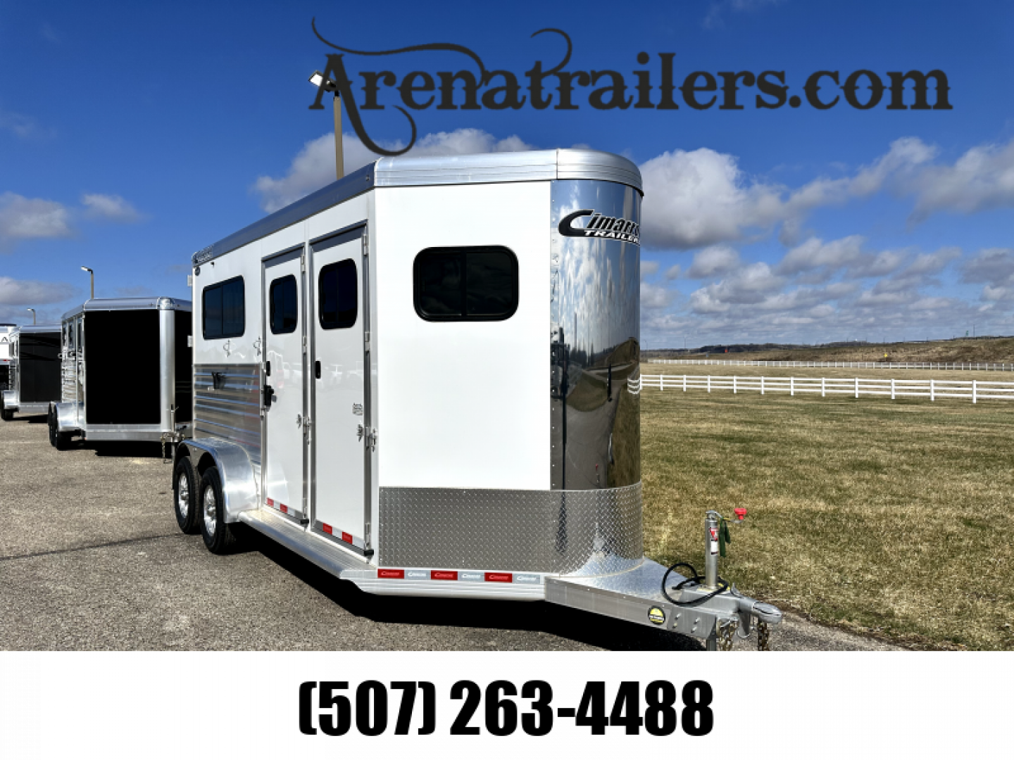 New 2024 Cimarron Trailers 2H BP Straight Load Horse Trailer
