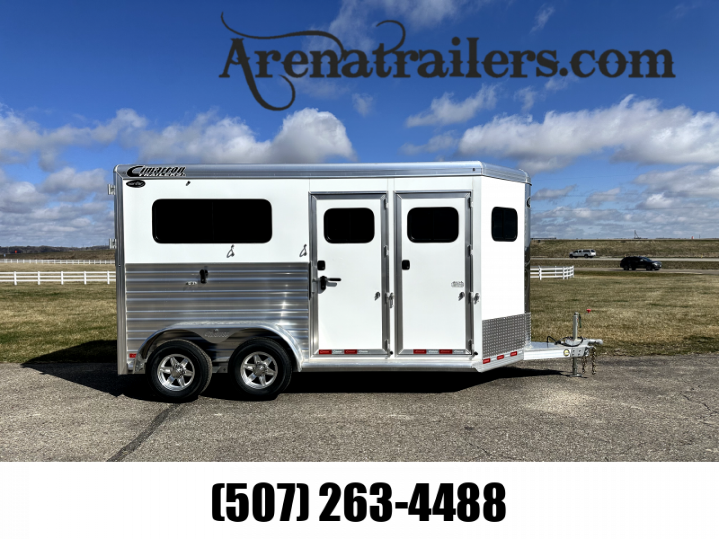New 2024 Cimarron Trailers 2H BP Straight Load Horse Trailer