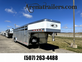 New 2024 4-Star Trailers 28' Stock / Stock Combo Trailer
