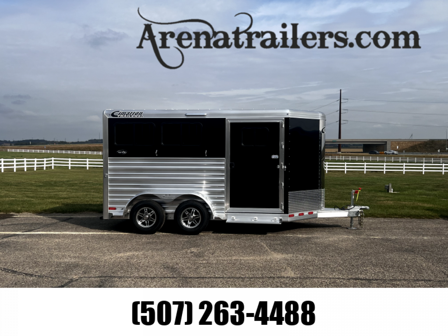 New 2024 Cimarron Trailers 2H BP RTG Horse Trailer