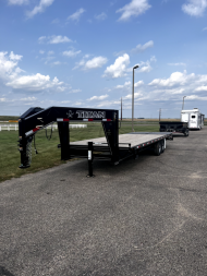 New 2023 Titan Trailers 26' Ruff Neck GN Flatbed Trailer
