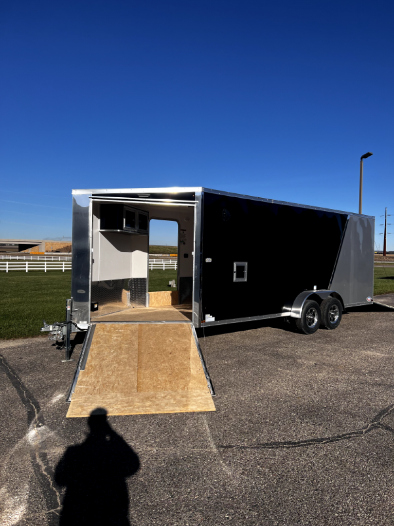 New 2023 Ameralite 7'x25' BP Aluminum Snowmobile Trailer