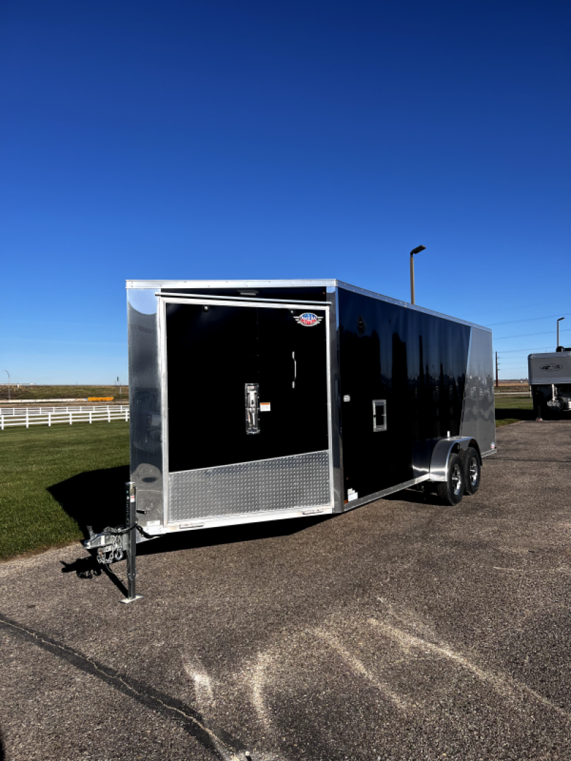 New 2023 Ameralite 7'x25' BP Aluminum Snowmobile Trailer