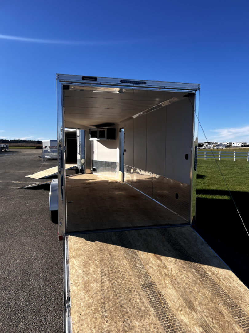 New 2023 Ameralite 7'x25' BP Aluminum Snowmobile Trailer