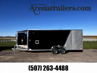 New 2023 Ameralite 7'x25' BP Aluminum Snowmobile Trailer