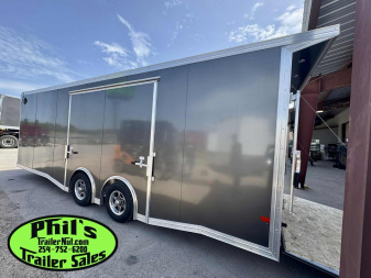 New 2024 E-Z Hauler 8.5X24 Car / Racing Trailer ALUMINUM CAR HAULER ENCLOSED FULL ESCAPE DOOR WITH REMOVABLE FENDER 2024 CLOSEOUT MODEL ONLY 1 AT THIS PRICE!