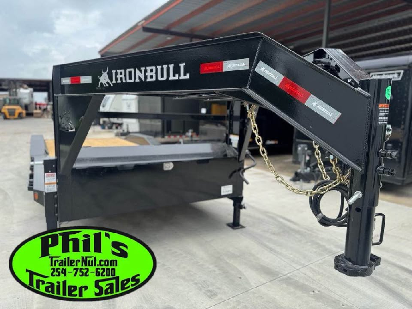 New 2026 Iron Bull 102 X 26 IRON BULL GOOSENECK EQUIPMENT TRAILER DRIVE OVER Equipment Trailer