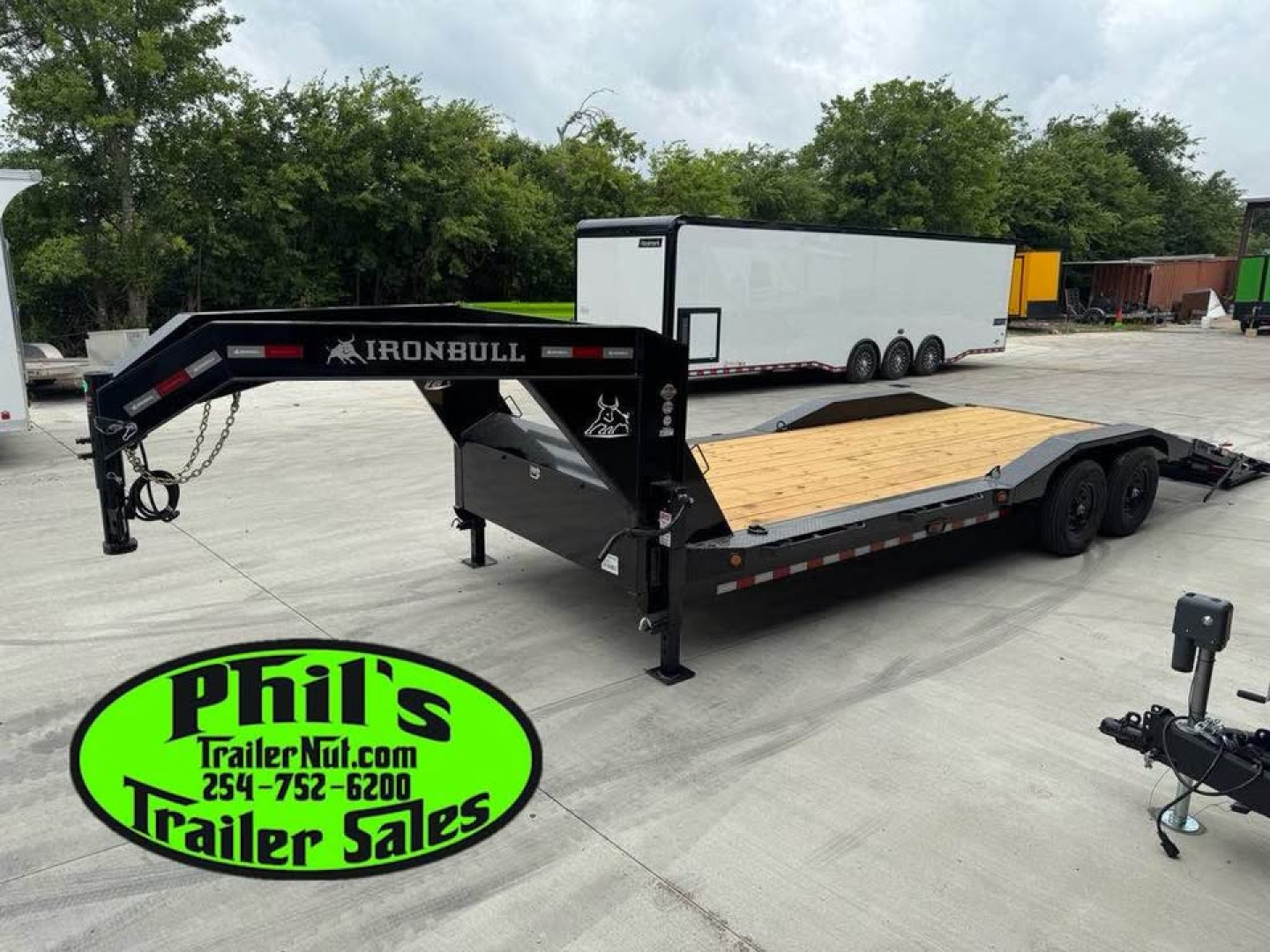 New 2026 Iron Bull 102 X 26 IRON BULL GOOSENECK EQUIPMENT TRAILER DRIVE OVER Equipment Trailer