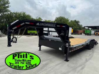 New 2026 Iron Bull 102 X 26 IRON BULL GOOSENECK EQUIPMENT TRAILER DRIVE OVER Equipment Trailer