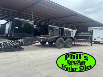 New 2026 Iron Bull 102 X 26 IRON BULL GOOSENECK EQUIPMENT TRAILER DRIVE OVER Equipment Trailer