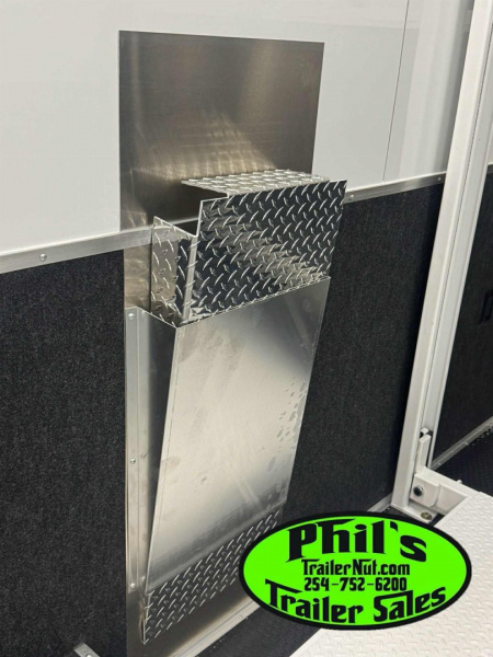 New Haulmark NEW 85X32 ALUMINUM STACKER WITH ESCAPE DOOR ENCLOSED RACE TRAILER Car / Racing Trailer TWO CAR HAULER