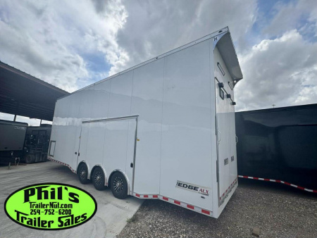 New Haulmark NEW 85X32 ALUMINUM STACKER WITH ESCAPE DOOR ENCLOSED RACE TRAILER Car / Racing Trailer TWO CAR HAULER