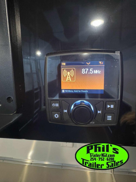 New Haulmark NEW 85X32 ALUMINUM STACKER WITH ESCAPE DOOR ENCLOSED RACE TRAILER Car / Racing Trailer TWO CAR HAULER