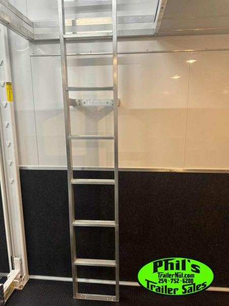 New Haulmark NEW 85X32 ALUMINUM STACKER WITH ESCAPE DOOR ENCLOSED RACE TRAILER Car / Racing Trailer TWO CAR HAULER