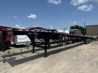 Used USED 2022 Trail Maxx 53' GOOSENECK WEDGE TRAILER Equipment Trailer OPEN CAR HAULER