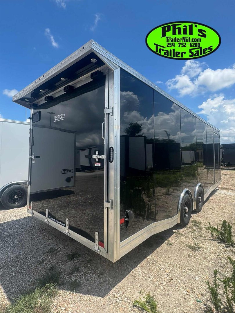 New E-Z Hauler 24' ALL ALUMINUM CAR HAULER LARGE ESCAPE DOOR FINISHED OUT Car / Racing Trailer