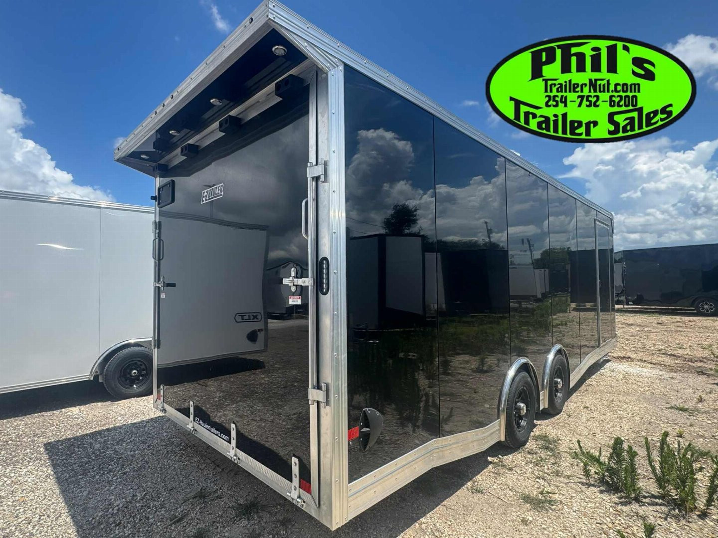 New E-Z Hauler 24' ALL ALUMINUM CAR HAULER LARGE ESCAPE DOOR FINISHED OUT Car / Racing Trailer